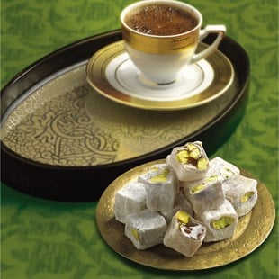 Türk Kahvesi ve Fıstıklı Lokum Seti